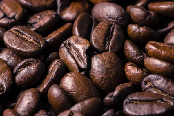 Coffee beans. Macro close up for background and texture — Stock Photo, Image