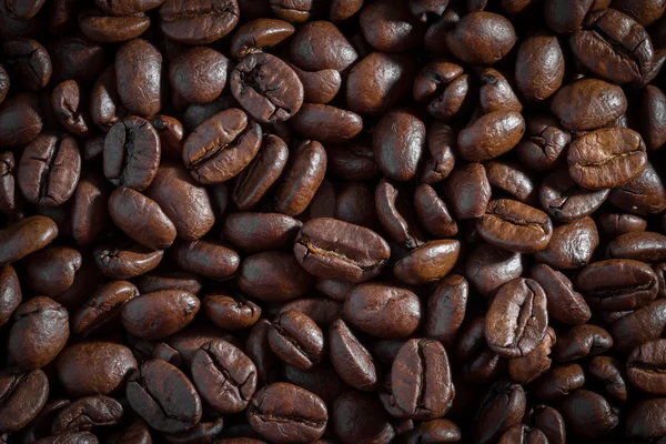 Coffee beans. Macro close up for background and texture — Stock Photo, Image