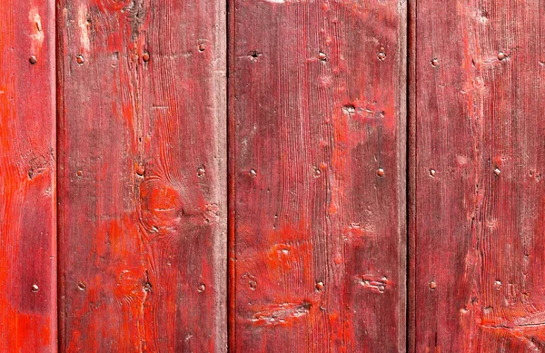 Pared de madera pintada antigua - textura o fondo —  Fotos de Stock