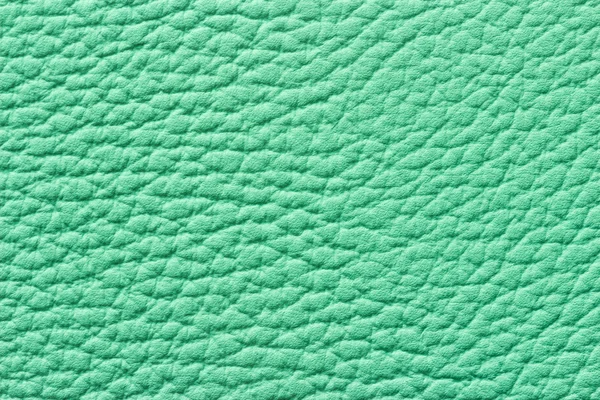 Green leather texture or background — Stock Photo, Image