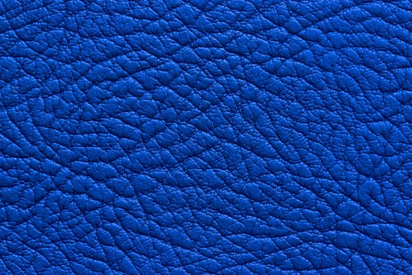 Голубая кожа текстура или фон — стоковое фото
