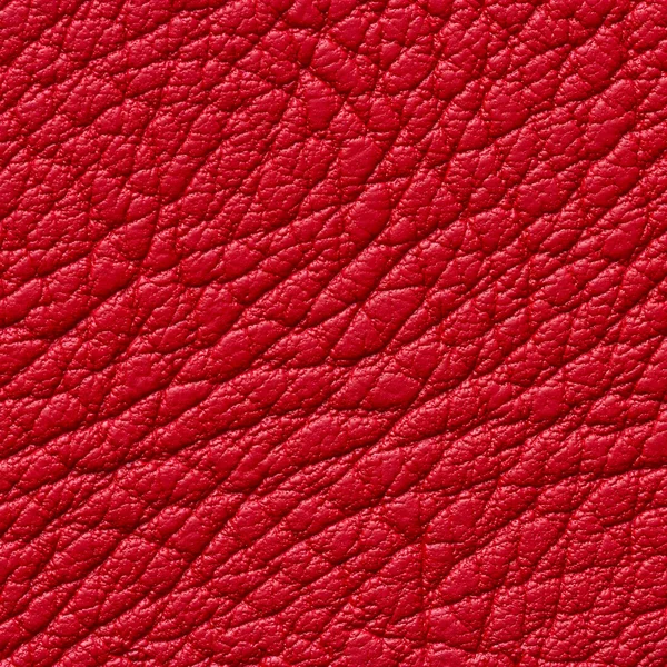 Red leather texture or background — Stock Photo, Image