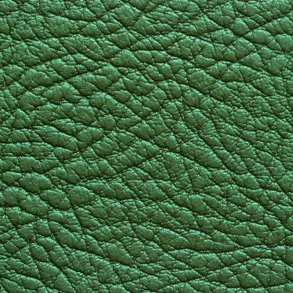 Green leather texture or background — Stock Photo, Image