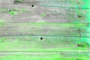 Doğal desenli eski yeşil ahşap doku.