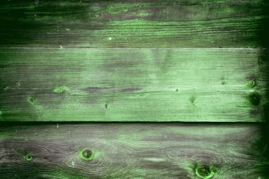 Doğal desenli eski yeşil ahşap doku.