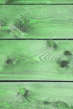 Doğal desenli eski yeşil ahşap doku.