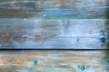 Doğal desenli eski mavi ahşap doku.