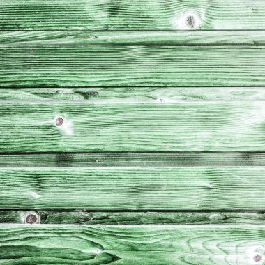 Doğal desenli eski yeşil ahşap doku.