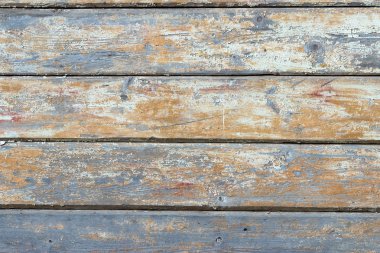 Eski boyanmış ahşap duvar - doku veya arkaplan