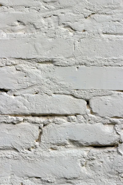 古い白いレンガの壁の背景の質感 — ストック写真