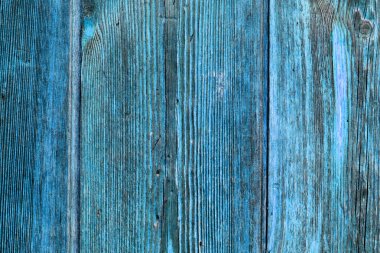 Doğal desenli eski mavi ahşap doku.