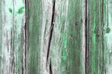 Doğal desenli eski yeşil ahşap doku.