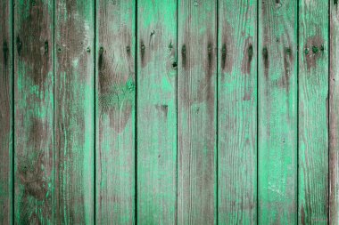 Doğal desenli eski yeşil ahşap doku.