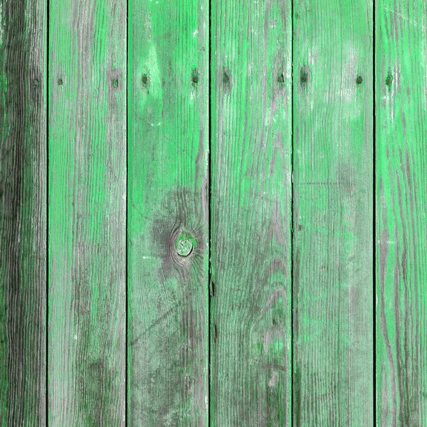 A velha textura de madeira verde com padrões naturais — Fotografia de Stock