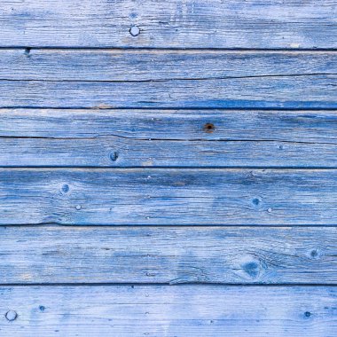 Doğal desenli eski mavi ahşap doku.