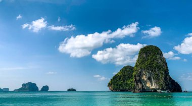 Paisaje de la playa de Railay Beach on Tailandia