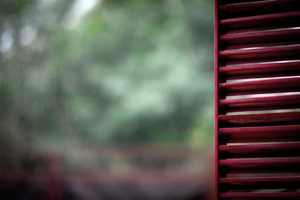 Janela na chuva — Fotografia de Stock