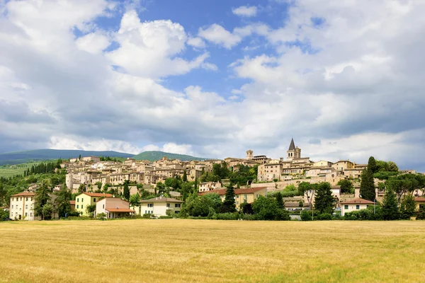 Panoráma města Spello — Stock fotografie