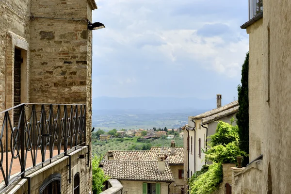 View through housing alley — Stock Photo, Image