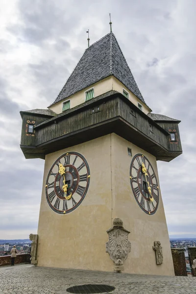 Torre do Relógio Graz Áustria — Fotografia de Stock