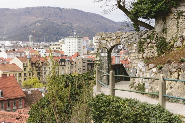 Panoráma města Graz Rakousko — Stock fotografie