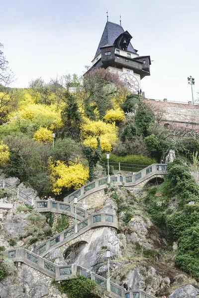 Saat Kulesi Graz Avusturya — Stok fotoğraf