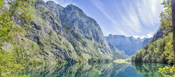 Panorama lake Obersee — Stock Photo, Image