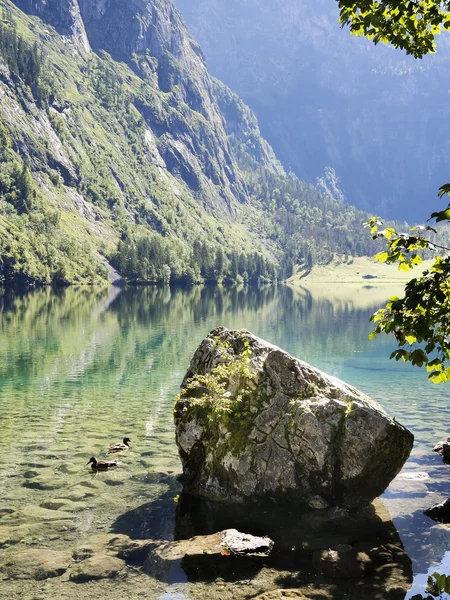 Lago Obersee en Berchtesgaden — Foto de Stock