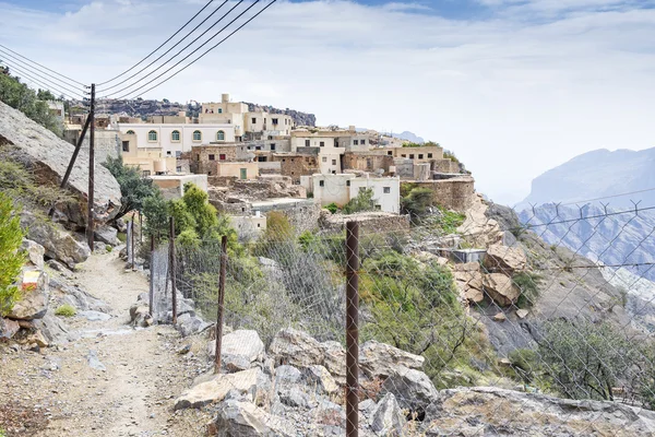 Oman path Saiq Plateau — Stock Photo, Image