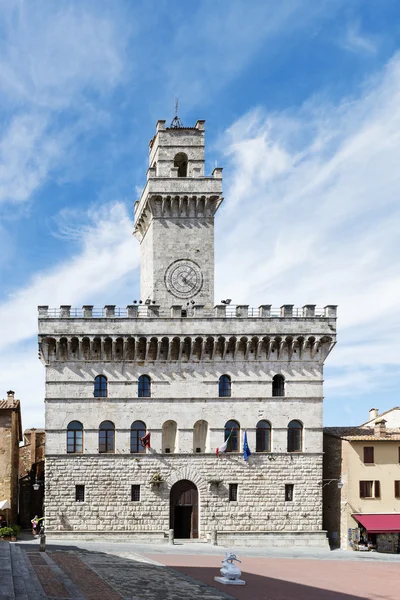 Rathaus montepulciano — Stockfoto