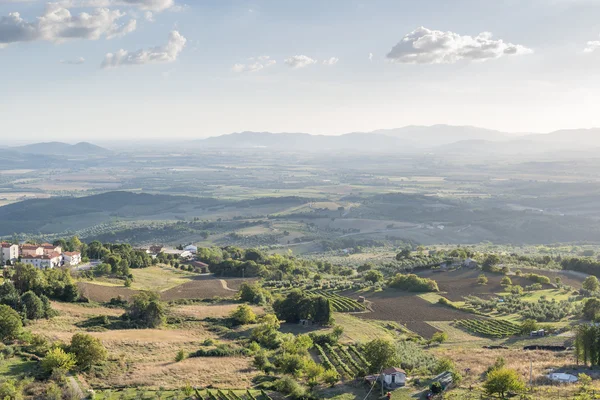 Sunset landscape Tuscany — Stock Photo, Image