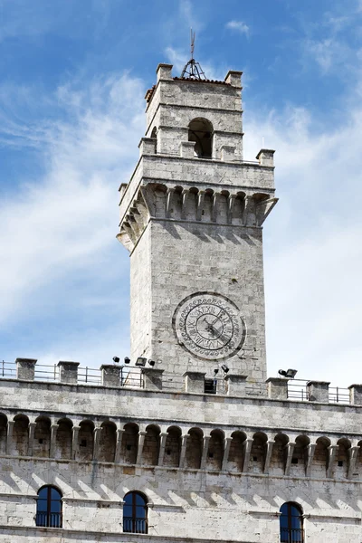 Ratusz w montepulciano — Zdjęcie stockowe