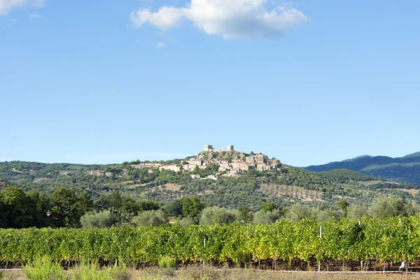 Vista a Montemassi Toscana —  Fotos de Stock