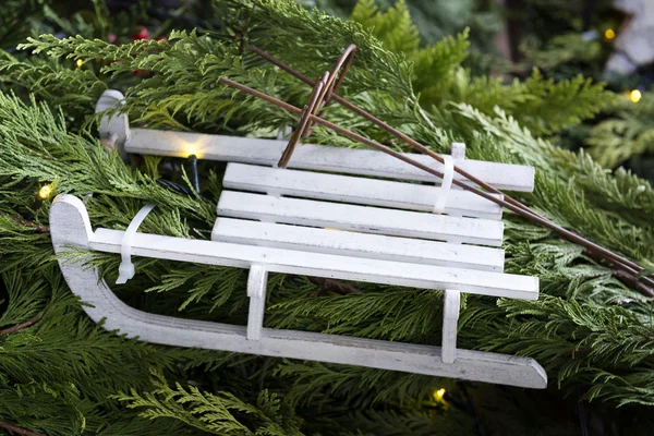 Decoración diapositiva mercado de Navidad — Foto de Stock