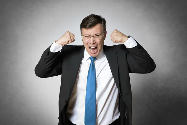 Crying business man — Stock Photo, Image