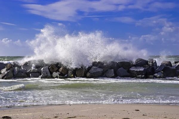 Mare Baltico tempestoso — Foto Stock