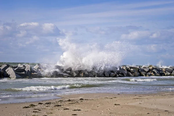 Mare Baltico tempestoso — Foto Stock