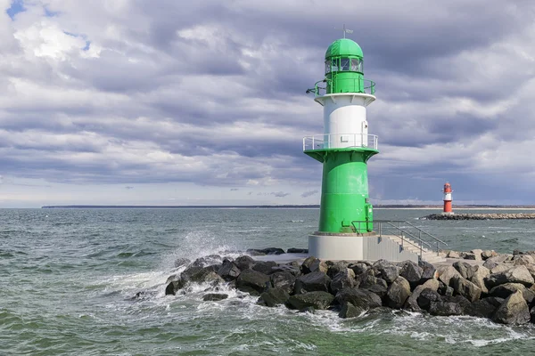 Faro di Warnemunde — Foto Stock