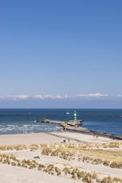 Praia de Warnemunde — Fotografia de Stock