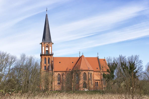 Mar baltico igreja típica — Fotografia de Stock