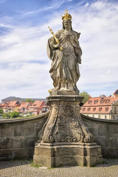 Standbeeld Kunigunde Bamberg — Stockfoto