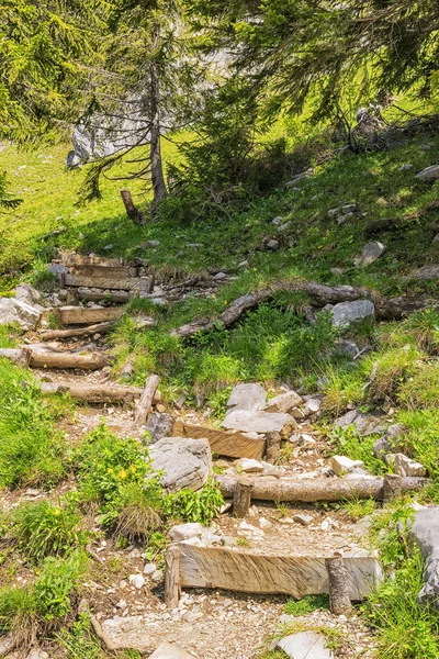 Escaleras a Jaegerkamp Alpes de Baviera —  Fotos de Stock