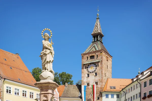 Schmalzturm s Mary fontána — Stock fotografie