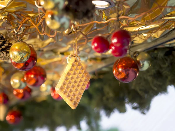 Wafer decorazione Mercatino di Natale — Foto Stock