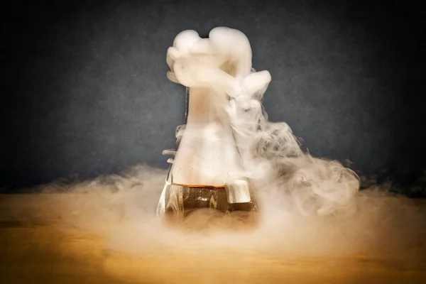 Measuring glass smoke — Stock Photo, Image