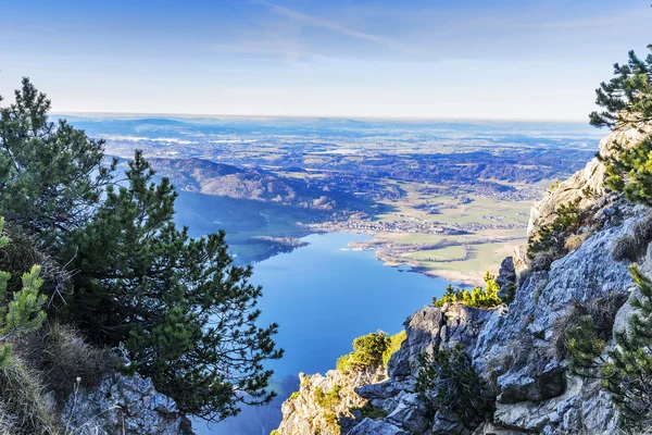 Uitzicht vanaf Jochberg in Bavaria Alpen — Stockfoto