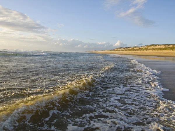 Sandstrand Der Französischen Atlantikküste Der Nähe Des Lacanau Ozeans — Stockfoto