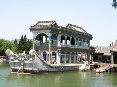 Mermer tekne Yi o yuan (Summer Palace), Beijing, Çin
