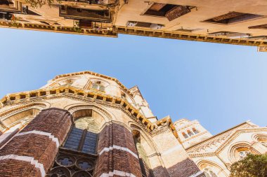 VENICE, İtalya - 27, 2016: Venedik, İtalya 'nın en büyük turistik kiliselerinden biri olan Basilica dei Santi Giovanni e Paolo' nun ayrıntıları