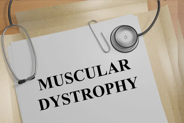 Conceito de distrofia muscular — Fotografia de Stock